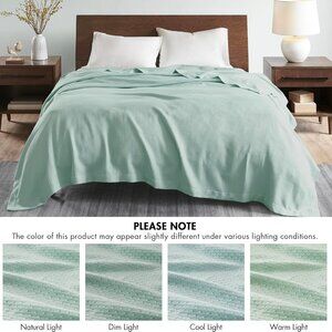 Madison Park Egyptian Cotton King Blanket Seafoam (MP51N-5170)